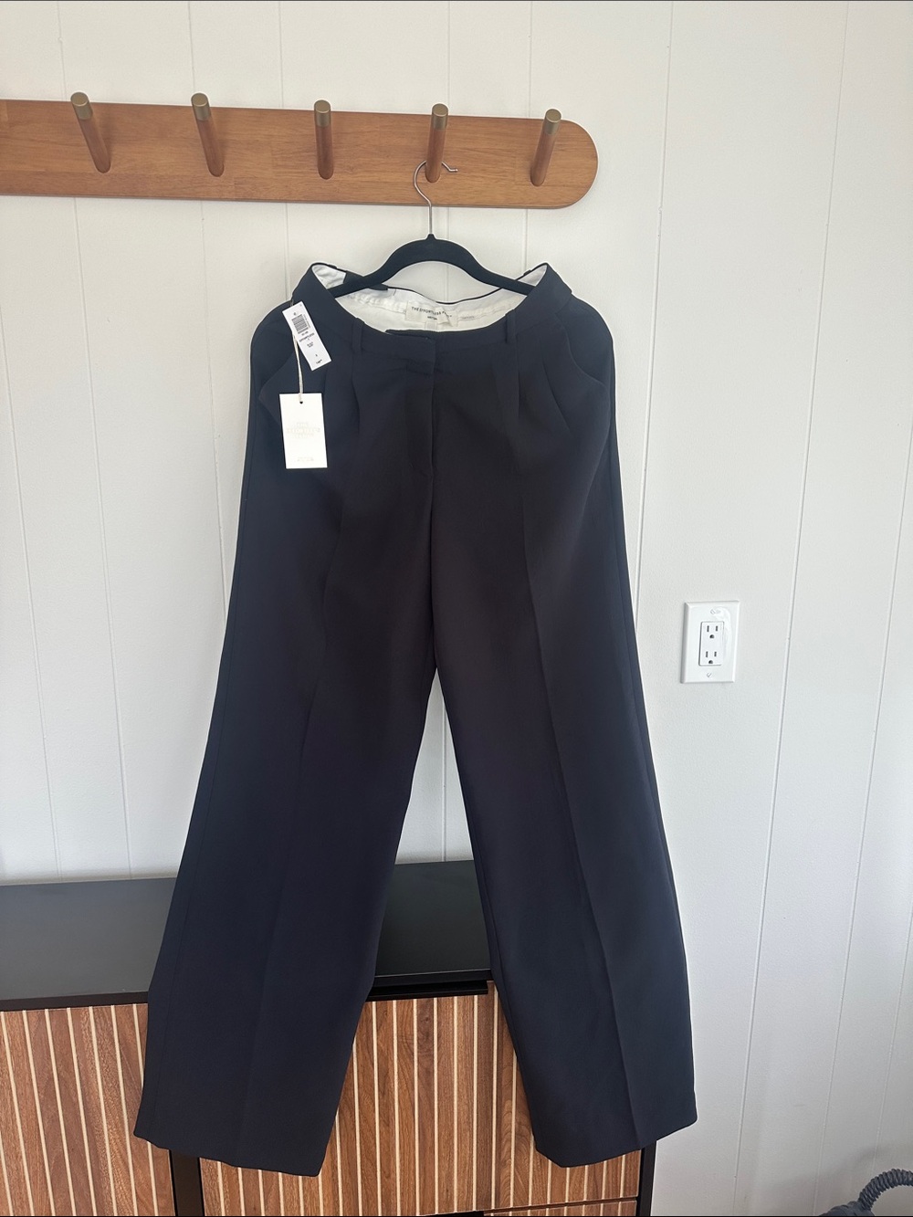 Aritzia Wide-Leg Black Dress Pants